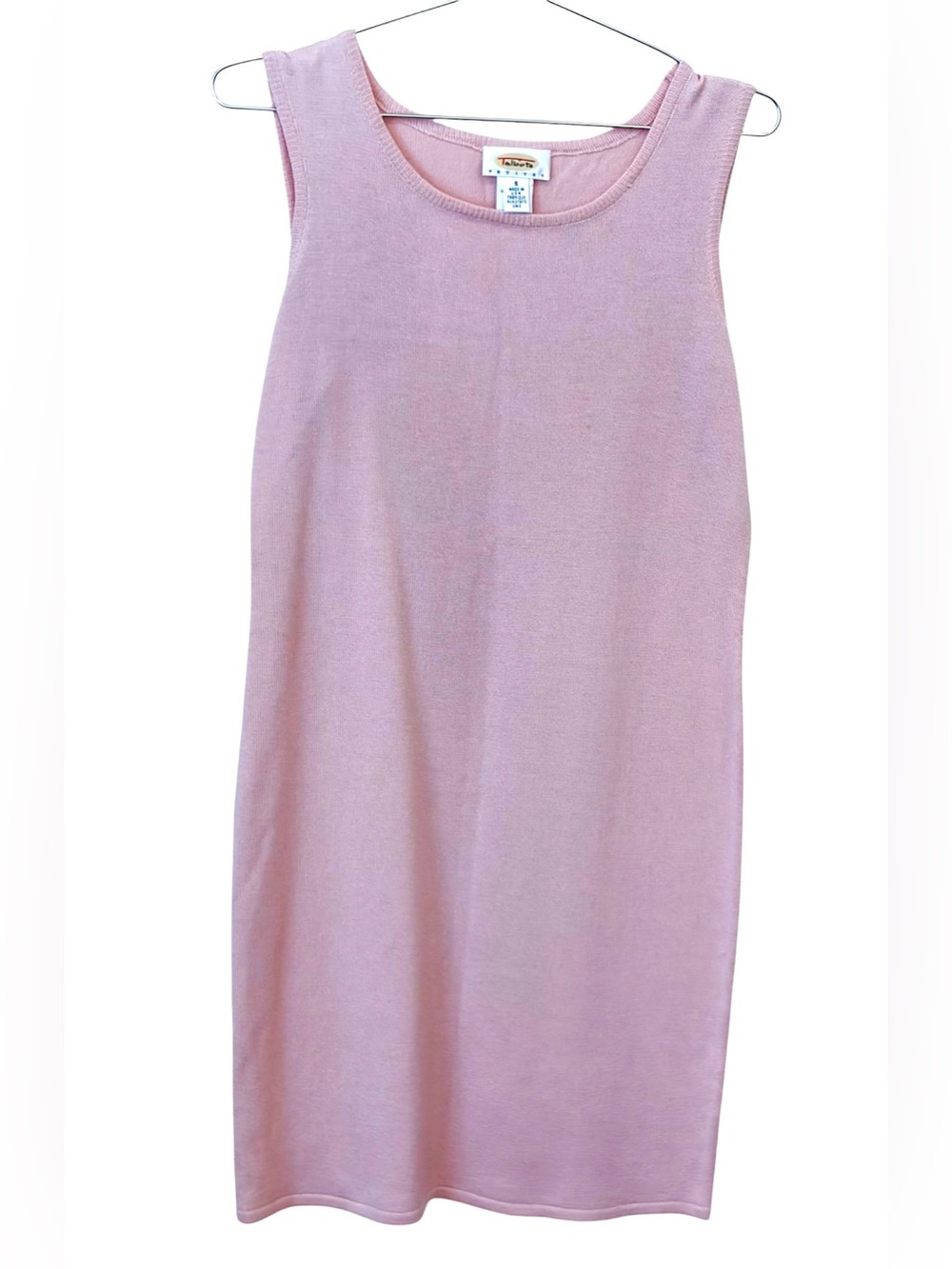 Talbots Sleeveless Pink Knit Dress